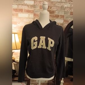 GAP Black Hoodie with Cream Logo